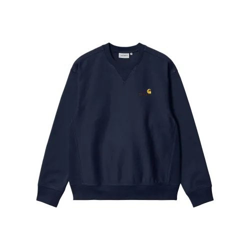 Carhartt WIP SS24 American Script Sweat Свитшот Унисекс Авиационный синий