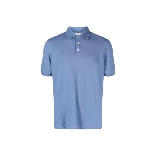 BRUNELLO CUCINELLI Blue Men's Polo