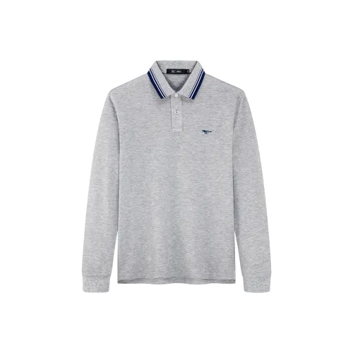 SEPTWOLVES Поло Мужское Светло-Серое