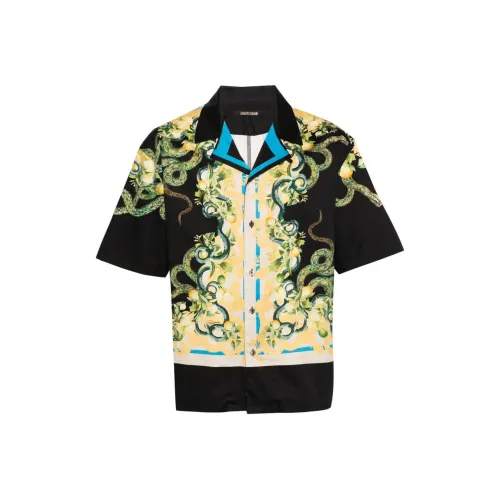 Roberto Cavalli SS24 Рубашка Мужская Многоцветная