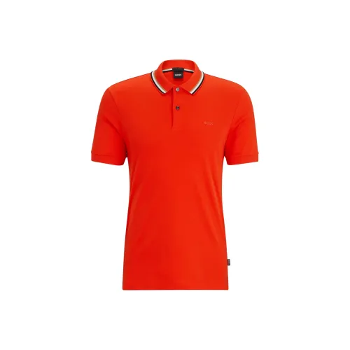 Hugo Boss Поло Мужское Оранжевое