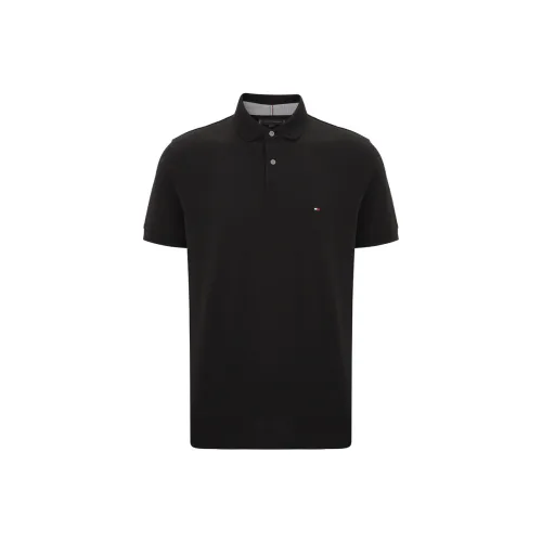 Tommy Hilfiger 1985 Series Короткий рукав Polo Мужской Элегантный Черный