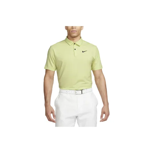 Nike Желтый Зеленый Мужская Рубашка Поло