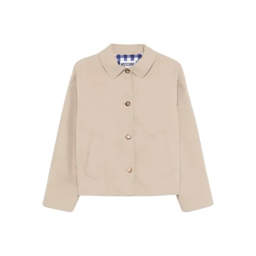 MOSCHINO SS25 Куртки и Пальто Мужской Светлый Бежевый