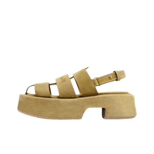 JW Anderson One Ремень Сандалии 5 см Женские Зеленые