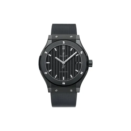 HUBLOT Автоматический Механический Механизм Мужские Классические Фьюжн Часы 42 мм Черные
