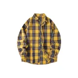 Жёлтый, длинный рукав, 221 (полосы, клетчатый)