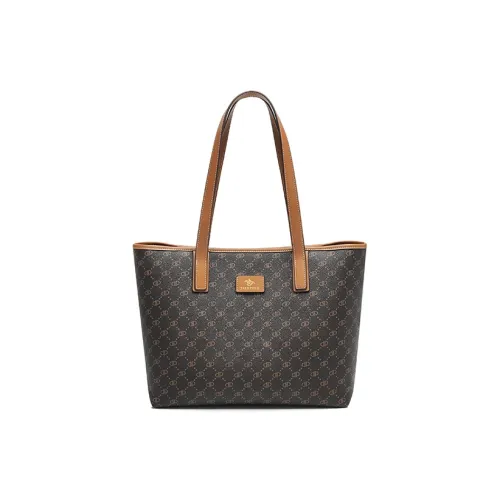 PIERPOLO PVC Большая вместимость Тоут Сумка Сумка для покупок Сумка через плечо Большая Женская Кофейная