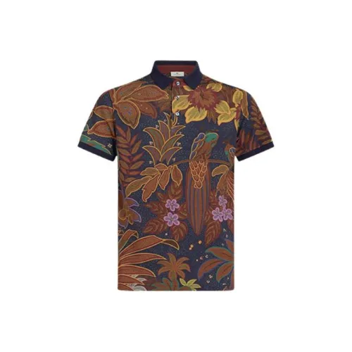ETRO Мужская поло морской синего цвета