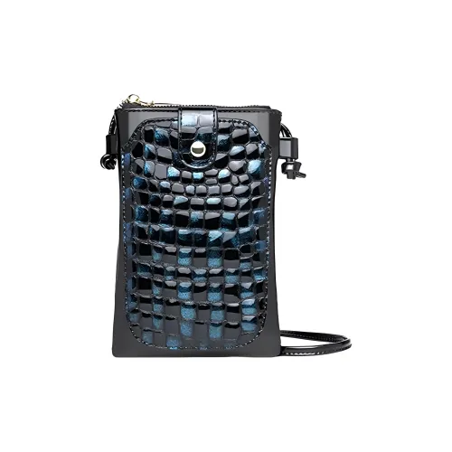 Espin Кошелек из коровьей кожи чехол для телефона сумка через плечо маленький женский синий