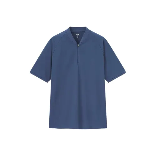 UNIQLO Поло Мужское Темно-синий