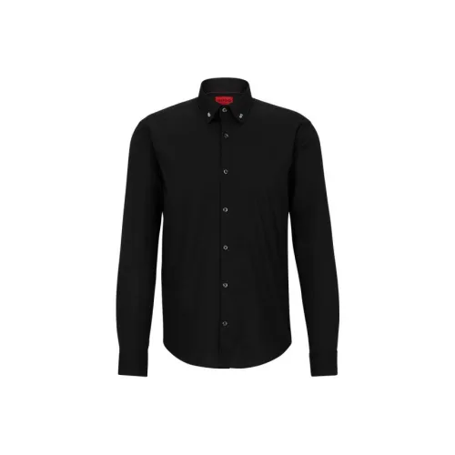 Hugo Boss Мужские Черные Рубашки