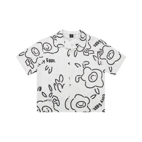 WAYNEXZAVIER Короткий рукав рубашка мужская белая