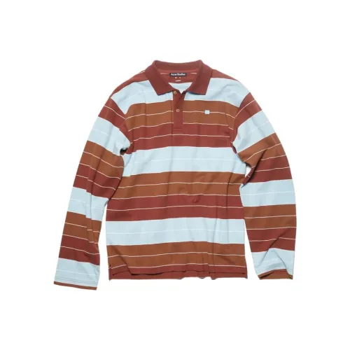 ACNE STUDIOS FW23 Поло Унисекс Темно-красный