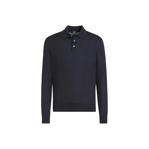 Ermenegildo Zegna Мужская поло морской синего цвета
