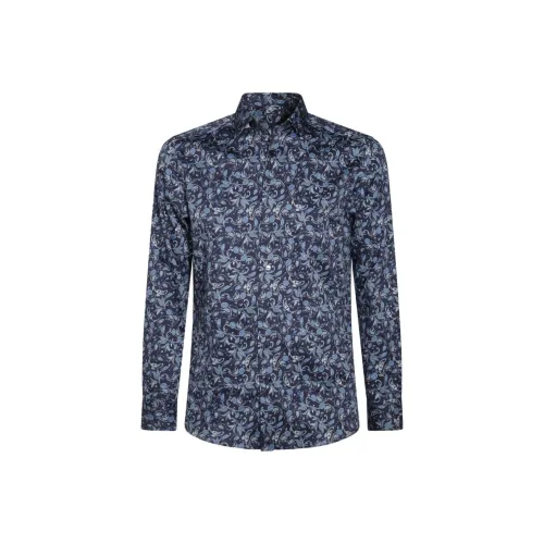 ETRO Мужские Синие Рубашки
