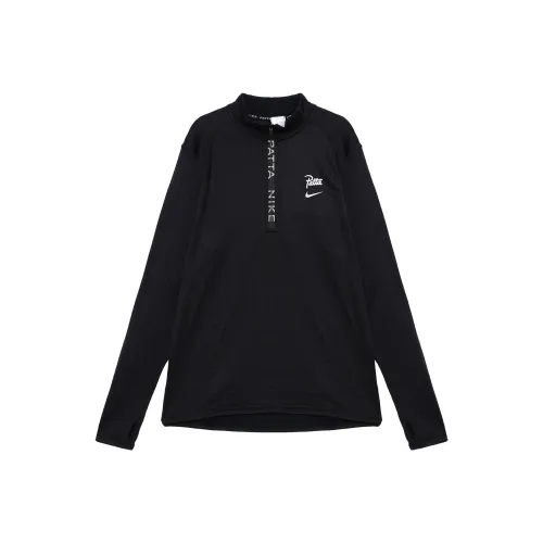 Nike x Patta Свитшот Азиатская версия Унисекс Черный