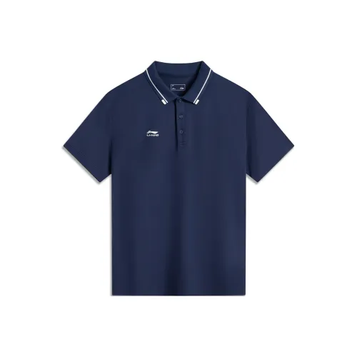 LINING Поло Мужское Темно-Корабельный Синий