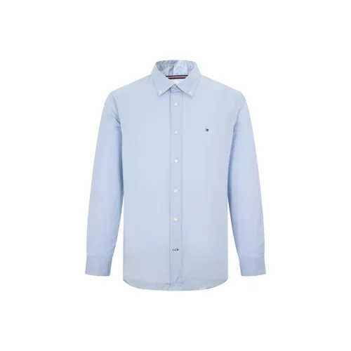 Tommy Hilfiger Рубашка Мужская Светло-Синяя