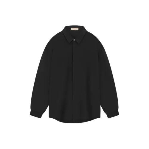 Fear Of God SS24 Season 8 Collection Хлопковая шерсть Oxford Рубашка Унисекс Черный