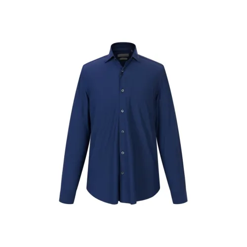 Corneliani Мужские Синие Рубашки