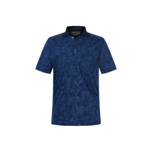 Corneliani Темно-синяя мужская рубашка поло