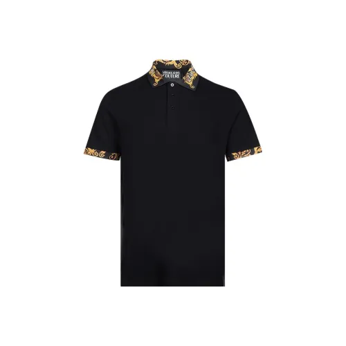 VERSACE Мужская черная поло