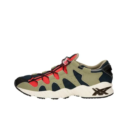 Asics Gel Mai Low Top Беговые кроссовки Унисекс Синий Зеленый Красный