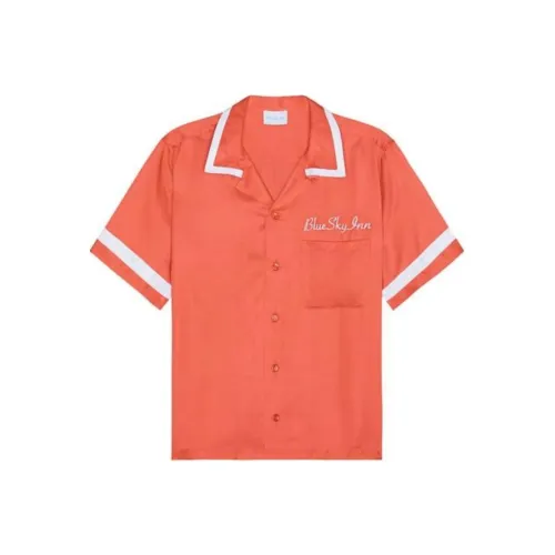 Blue Sky Inn Коралловый Мужские Рубашки