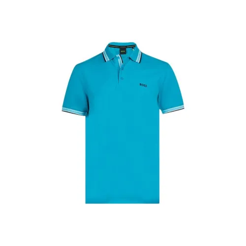 Hugo Boss Мужская поло синего цвета