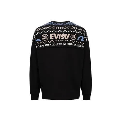 EVISU AW23 Свитшот Мужской Черный