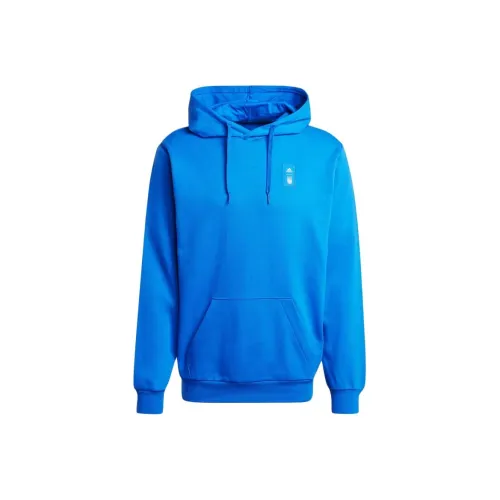 Adidas Italy DNA Hoodie Sweatshirt Men's Blue