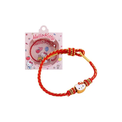 Sanrio Hello Kitty Kuromi Набор подарочных коробок с бусинами DIY Плетеная цепочка Шнурки браслеты