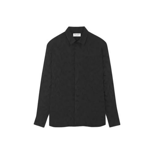 SAINT LAURENT SS23 Рубашка Мужская Черная