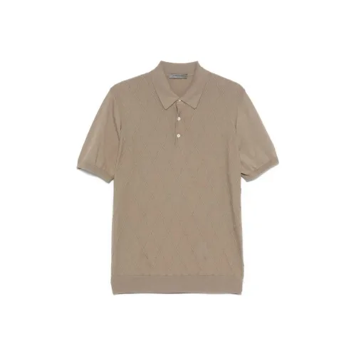 CORNELIANI SS25 Поло Мужское Бежевый