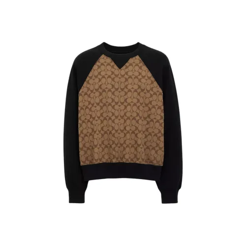 COACH Фирменный Crewneck Толстовка Мужской Хаки