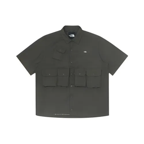 THE NORTH FACE Рубашка Мужская Серый Коричневый Зеленый