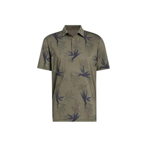 Adidas OASIS Сетка Поло Мужское Оливково-зеленый