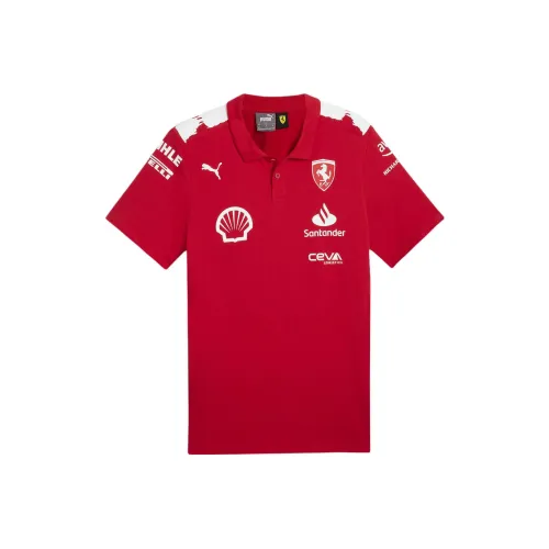 PUMA Ferrari Motorsport Joshua Vides совместный бренд для Scuderia Ferrari Motorsport Поло Мужское Гоночное Красное