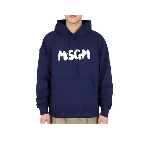 MSGM Толстовка Мужская Морской Синий