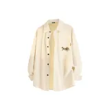 [Thickened и с флисовой подкладкой] Светлый бежевый (Логотип Ma Life of Happiness на груди)