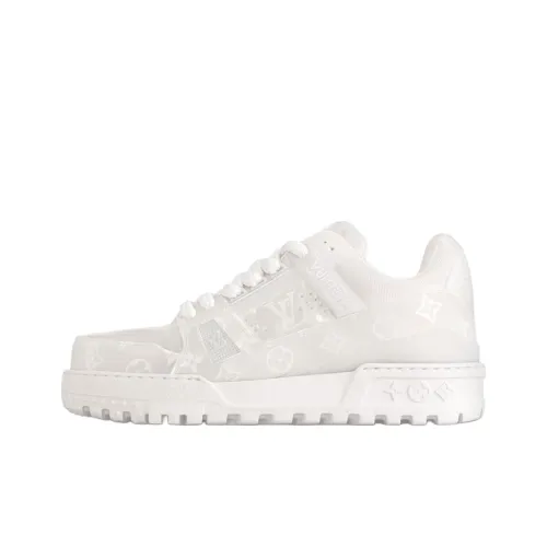 LOUIS VUITTON Trainer Maxi Low Топ Скейтборд Кроссовки Мужские Белые