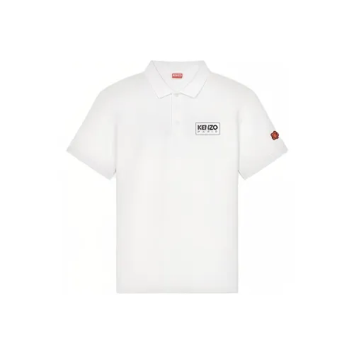 KENZO Белое Унисекс Поло