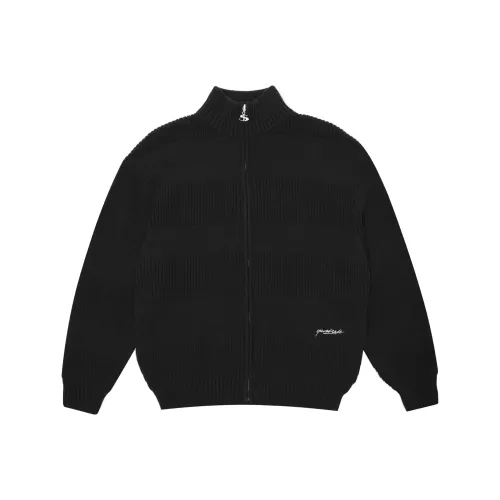 YARDSALE SS25 Phantasy Вязаная модель Кардиган Черный Трикотаж Мужской Черный