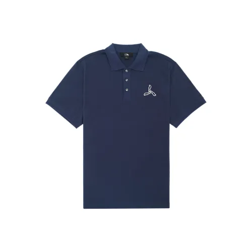 LI NING 1990 Classic Collection Поло Мужское Темный Корабельный Синий