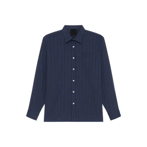 Givenchy Мужские Синие Рубашки