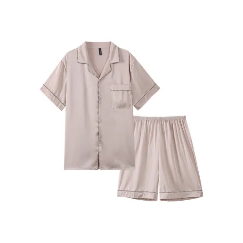 XIAFENYAN Пижамный комплект Мужской Розовый