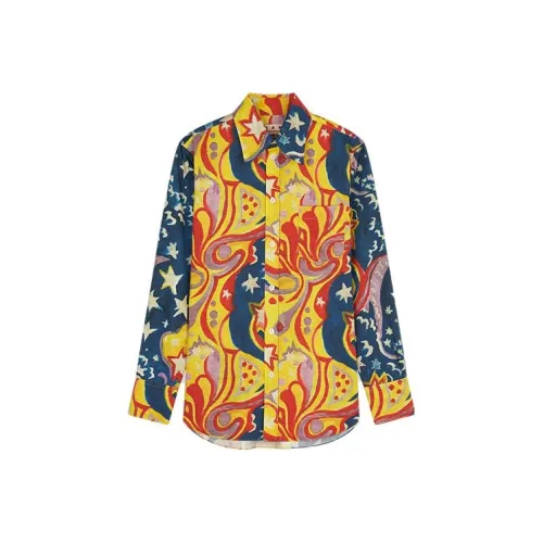 MARNI X NO VACANCY INN Co Бренд Многоцветные Мужские Рубашки