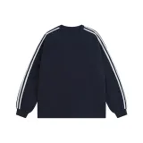 Темно-синий, синий (100% хлопок, с длинными рукавами, улучшенный)