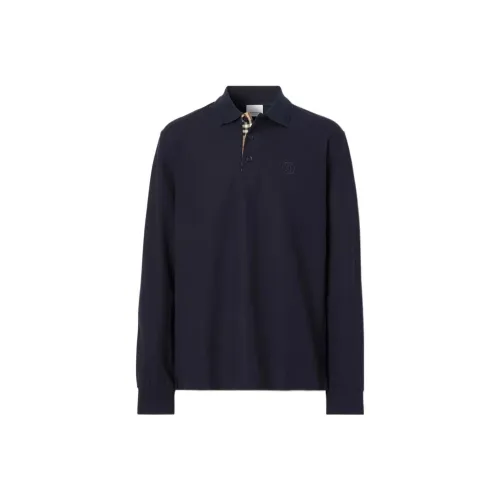 Burberry FW22 Поло Мужское Темно-синий